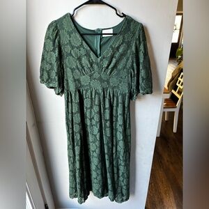 Green Lace Dress